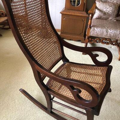 L6: Antique Lincoln Style Scroll Arm Rocker