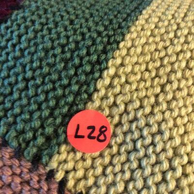 L28: Handmade Knitted Throw
