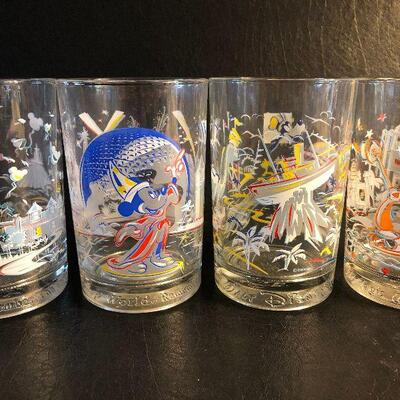 L42: Set of Four Disney Glasses