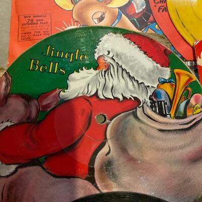 Vintage Christmas and juvenile records 