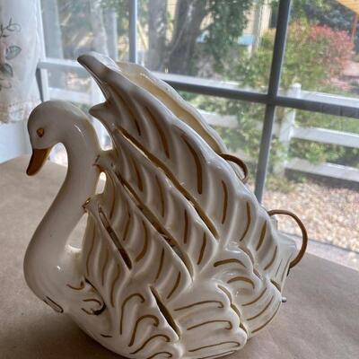 Vintage swan lamp midcentury 