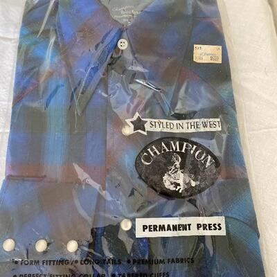 Champion western wear snap button down  shirt  