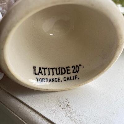 Latitude California Hawaiian tiki vase