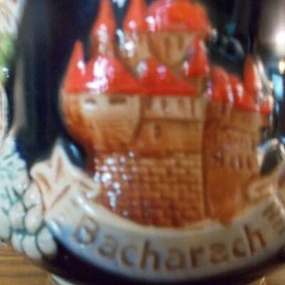 Set of 6 Vintage Gold Trimmed German Mugs/Coffee Cups/ Steins