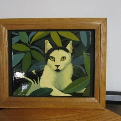 Lot 62 - Framed Cat Wall Hanging Picture 17
