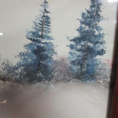 Lot 65 - Framed Hand Painted Winter Scene 26