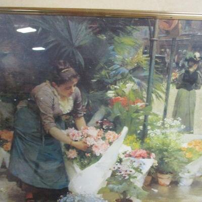Lot 66 - Framed French Flower Shop Picture 23