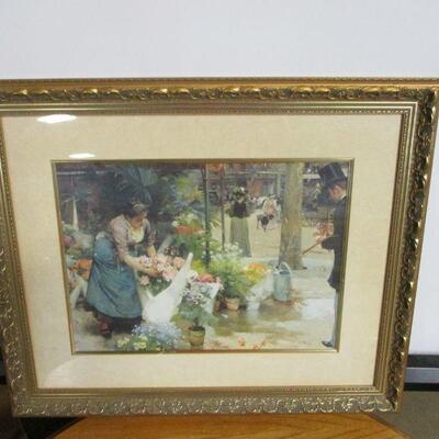 Lot 66 - Framed French Flower Shop Picture 23