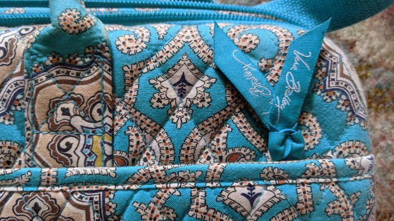 Lot # 32 -Vintage Vera Bradley Laptop case Totally Turq hardside |  EstateSales.org