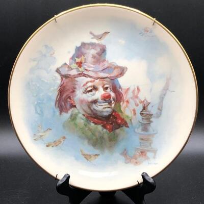 Julian Ritter Clowns â€œFalling in Loveâ€ Collector Plate Lonely Chill