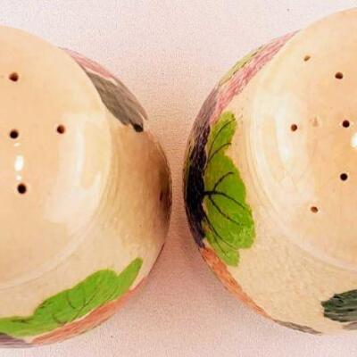 Japan Majolica Style Salt and Pepper