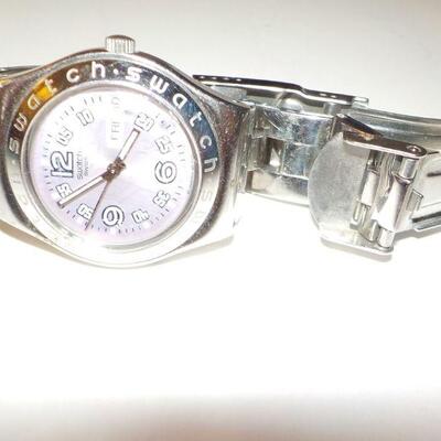 " Mens Swatch Irony Stainless wrist watch."