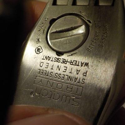 " Mens Swatch Irony Stainless wrist watch."