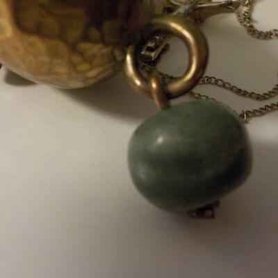 " Religious Ceremony Incense Burner and cross with sterling chain.