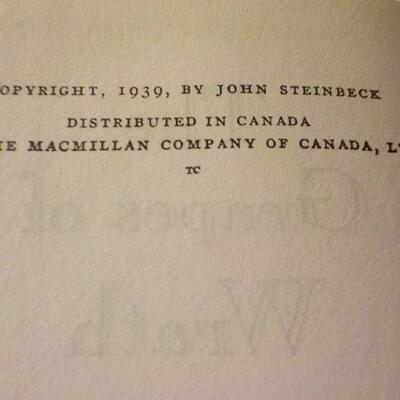 " The Grapes of Wrath" by John Steinbeck.