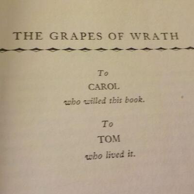 " The Grapes of Wrath" by John Steinbeck.