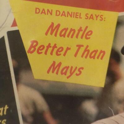 Street and Smiths 1946 issue of Mickey Mantle and Giants vs Yankees.