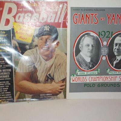 Street and Smiths 1946 issue of Mickey Mantle and Giants vs Yankees.