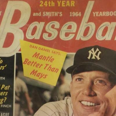Street and Smiths 1946 issue of Mickey Mantle and Giants vs Yankees.