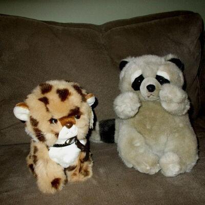 Adorable Gund Cheetah and Racoon