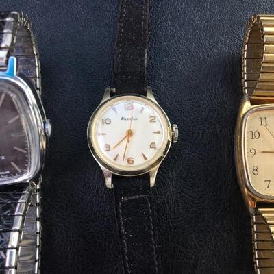 Lot of 4 Vintage Watches including Timex, Hamilton
