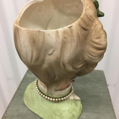 Vintage Porcelain Lady Head Vase
