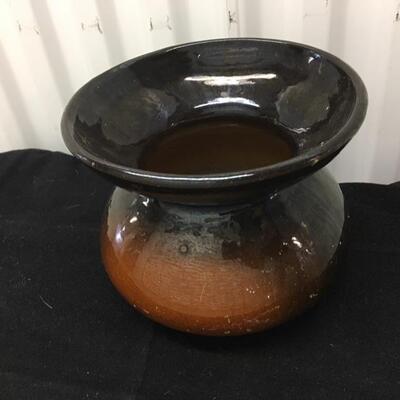 Antique Weller Louwelsa Style Spittoon Pottery Pot