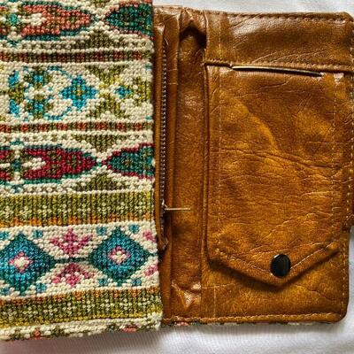 Vintage tapestry wallet 