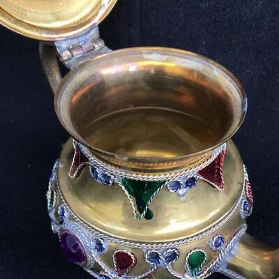 Vintage Arabic Brass Teapot