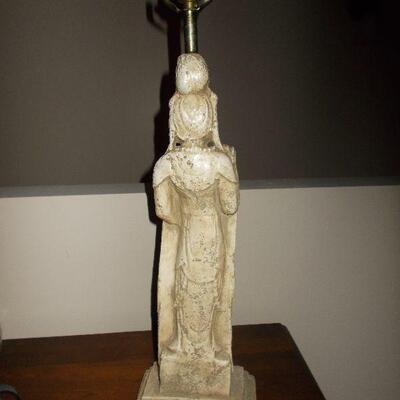 Vintage Asian Woman Lamp from Occupied Japan