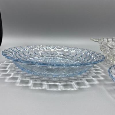 Set of 3 Bubble Dot Glass Dishes