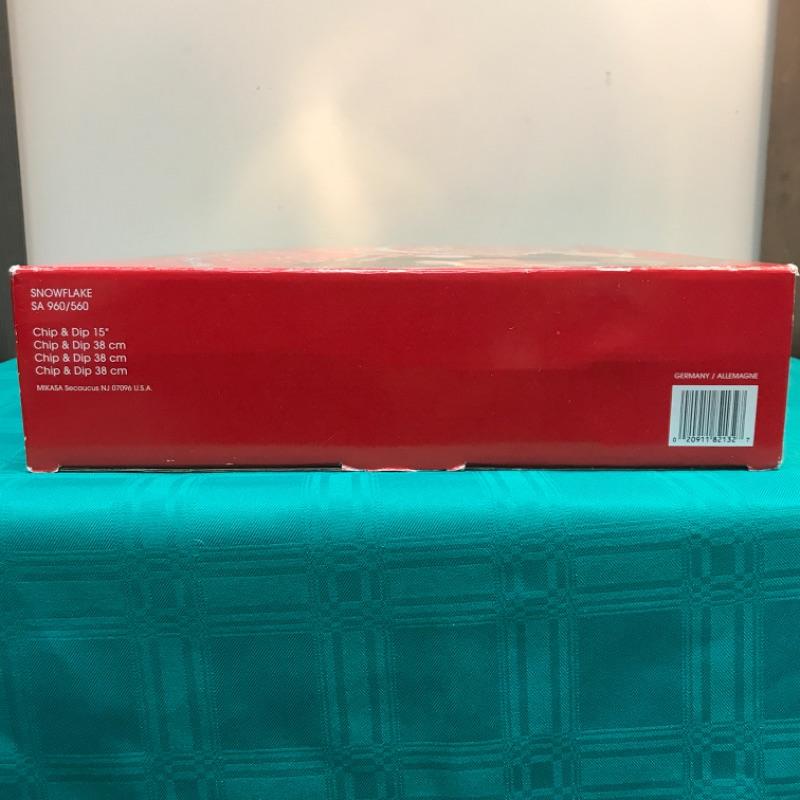 Mikasa 15“ Chip n’ Dip Serving Platter NIB