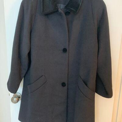 IDT 13  VINTAGE FORECASTER BOXY OVERCOAT VELVET COLLAR  