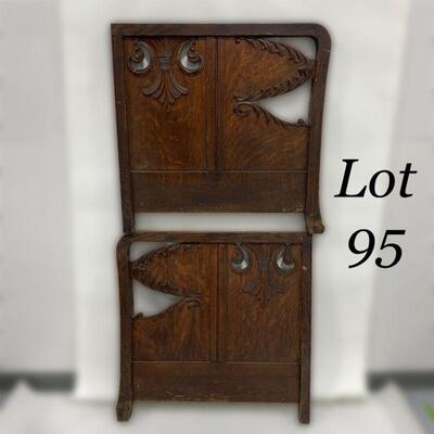 .95. Antique Day Bed Side Panels