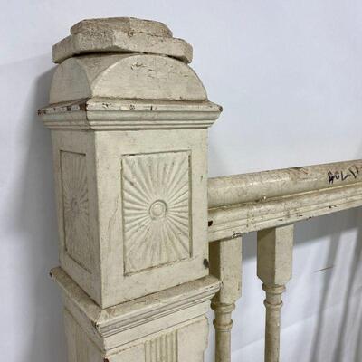 .94. Antique White Carved Banister