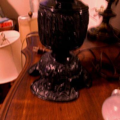 Beautiful Vintage Oriental Metal Lamp