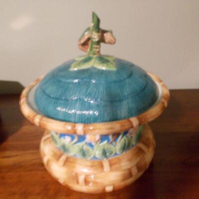House of Hatten Frog Lily Pad Cookie Jar