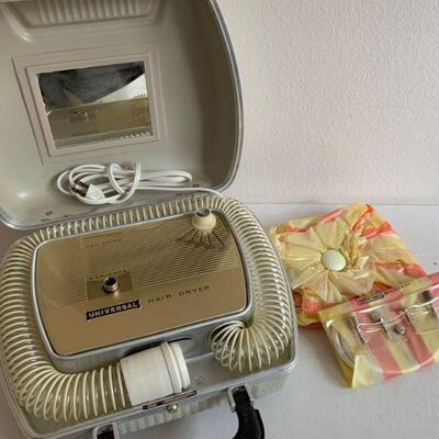IDT 20  VINTAGE HOME HAIR DRYER MANICURE SET BOUFFANT CAP