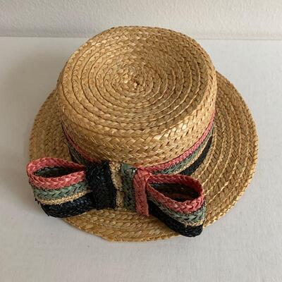 IDT 26  VINTAGE MARY POPPINS STYLE STRAW HAT