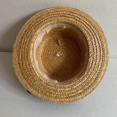 IDT 26  VINTAGE MARY POPPINS STYLE STRAW HAT