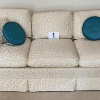 LOT#1LR: Baker Sofa & Loveseat