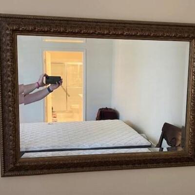 LOT#77MB: Framed Beveled Mirror