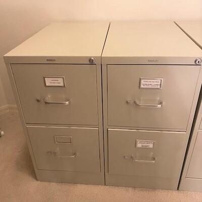 LOT#84MB: 4 Hon Two Drawer Filing Cabinets