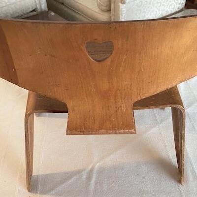 LOT#94DR: Mid-Century Bent Wood Children's Chair