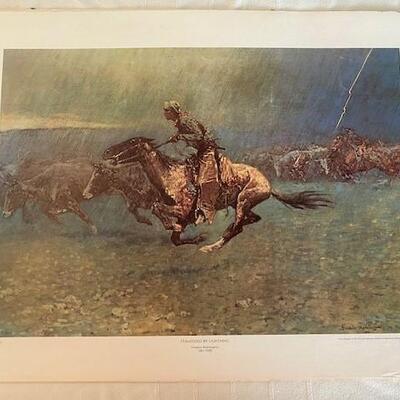 LOT#100DR: Frederic Remington Prints Set of 4