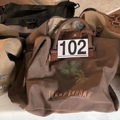 LOT#102DR: Assorted Bag Lot Including 3 Tommy Bahama Bags