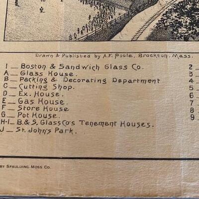LOT#103DR: 1934 Sandwich Village Map by A.T. Poole
