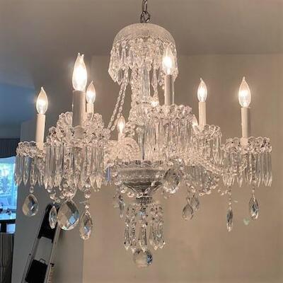 LOT#109DR: Believed to be 10 Arm Baccarat Chandelier