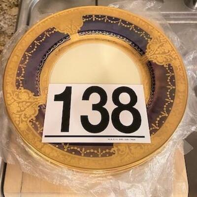 LOT#138K: 10 Piece Kutschenreuter-Gelb Bavarian Dinner Plates
