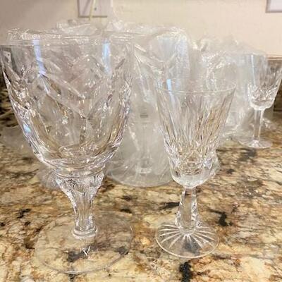 LOT#143K: Some believed to be Waterford set of Crystal Glasses